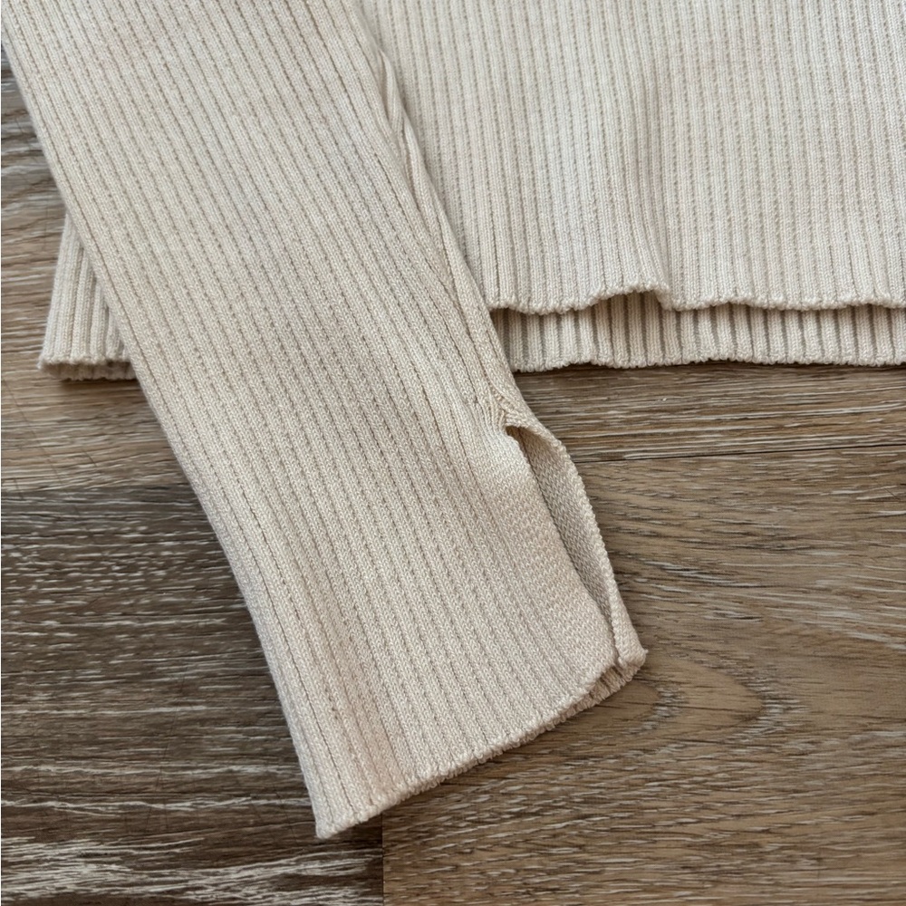 H&M Beige Ribbed Top - Picture 3 of 5